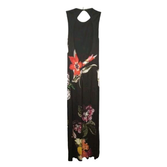 Alice + Olivia Delora Open Back Maxi Dress 9 Floral Butterfly Cottagecore Prom - Picture 6 of 10